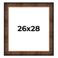 thumbnail image 1 of 26x28 Frame Brown Walnut Gold Ornate Trim Solid Wood Plein Air Picture Frame | 3 Inch Moulding, 1 of 8