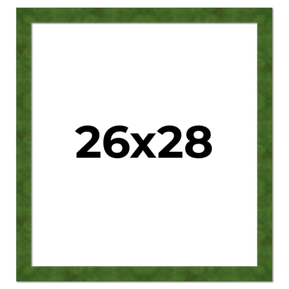 26x28 Frame Green Burl Solid Wood Picture Frame | 1.75 Inches Moulding Width | Interior Frame Depth