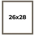 thumbnail image 1 of 26x28 Frame Silver Real Wood Picture Frame Width 1.25 Inches | Interior Frame Depth 0.5 Inches |, 1 of 8