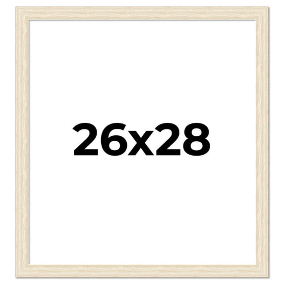 26x28 Frame White Real Wood Picture Frame Width 1.5 inches | Interior Frame Depth 0.5 inches | Barn