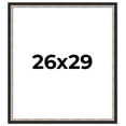 thumbnail image 1 of 26x29 Frame Silver Real Wood Picture Frame Width 1.25 Inches | Interior Frame Depth 0.75 Inches |, 1 of 8