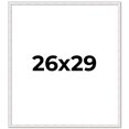 thumbnail image 1 of 26x29 Frame White Real Wood Picture Frame Width 0.75 inches | Interior Frame Depth 0.5 inches |, 1 of 8