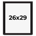 thumbnail image 1 of 26x29 Shadow Box Black Solid Wood Display Picture Frame | 1 Inch Rabbet Depth | | 1.375 Inch, 1 of 4