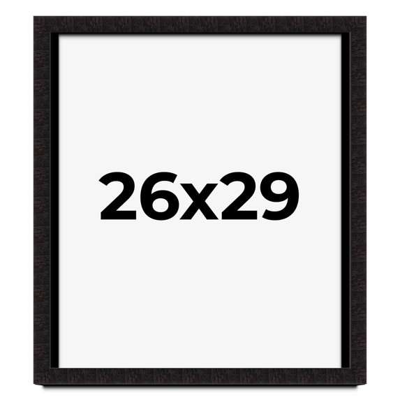 26x29 Shadow Box Black Solid Wood Display Picture Frame | 1 Inch Rabbet Depth | | 1.375 Inch