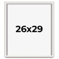 thumbnail image 1 of 26x29 Shadow Box Silver Brushed Striped Display Frame | 1.625 Inches Deep | 1 Inch Moulding Width |, 1 of 8