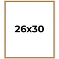 thumbnail image 1 of 26x30 Frame Beaded Gold Solid Wood Picture Frame | 0.75 Inches Moulding Width | Liscio Oro, 1 of 8
