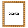 thumbnail image 1 of 26x30 Frame Beige Real Wood Picture Frame Width 3 inches | Interior Frame Depth 0.5 inches |, 1 of 8
