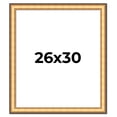 thumbnail image 1 of 26x30 Frame Gold Plein Aire Solid Wood Picture Frame Width 2 Inches | Interior Frame Depth 0.5, 1 of 8