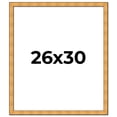 thumbnail image 1 of 26x30 Frame Gold Rustic Solid Wood Picture Frame | 1.25 Inch Wide Moulding | Rustique Gold, 1 of 8