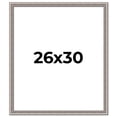 thumbnail image 1 of 26x30 Frame Grey Real Wood Picture Frame Width 1.25 inches | Interior Frame Depth 0.5 inches | Hans, 1 of 8