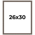 thumbnail image 1 of 26x30 Frame Silver Real Wood Picture Frame Width 1.25 Inches | Interior Frame Depth 0.5 Inches |, 1 of 8