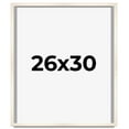 thumbnail image 1 of 26x30 Frame White Wheat Solid Wood Picture Frame | Moulding Width 0.75 Inches | Interior Depth 0.5, 1 of 8