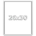 thumbnail image 1 of 26x30 Shadow Box Frame White | 1 Inches Deep Real Wood Contemporary Shadowbox Display Frame | UV, 1 of 6
