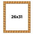 thumbnail image 1 of 26x31 Frame Beige Real Wood Picture Frame Width 3 inches | Interior Frame Depth 0.5 inches |, 1 of 8