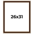 thumbnail image 1 of 26x31 Frame Gold Brown Plein Air Vintage Solid Wood Picture Frame | 1.75 Inches Moulding Width |, 1 of 8