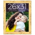 thumbnail image 1 of 26x31 Frame Yellow Real Wood Picture Frame Width 1.25 inches | Interior Frame Depth 0.5 inches |, 1 of 8
