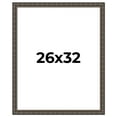 thumbnail image 1 of 26x32 Frame Black Bamboo Solid Wood Picture Frame Width 1.5 Inches | Interior Frame Depth 0.5, 1 of 8