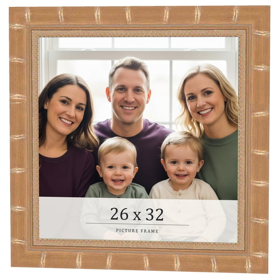 26x32 Frame Gold Real Wood Picture Frame Width 1.5 inches | Interior Frame Depth 0.5 inches |