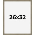 thumbnail image 1 of 26x32 Frame Gray Barnwood Rustic Solid Wood Picture Frame | 1.5 Inch Moulding Width | Includes UV, 1 of 8