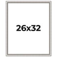thumbnail image 1 of 26x32 Frame Silver Real Wood Picture Frame Width 1.25 Inches | Interior Frame Depth 0.5 Inches |, 1 of 8