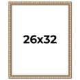 thumbnail image 1 of 26x32 Frame Silver Real Wood Picture Frame Width 1.5 inches | Interior Frame Depth 0.5 inches |, 1 of 8