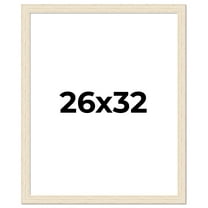 26x32 Frame White Real Wood Picture Frame Width 1.5 inches | Interior Frame Depth 0.5 inches | Barn