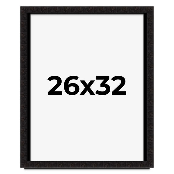 26x32 Shadow Box Black Solid Wood Display Picture Frame | 1 Inch Rabbet Depth | | 1.375 Inch