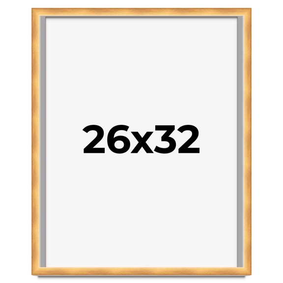 26x32 Shadow Box Bronze Cross-Brushed Display Frame | 1.625 Inches Deep Solid Wood | UV Resistant