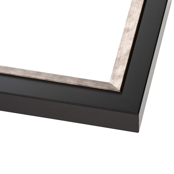 26x32 Simple Silver Picture Frame - UV Acrylic, Foam Board Backing, Hanging Hardware