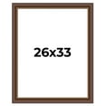 thumbnail image 1 of 26x33 Copper and Brown Real Wood Picture Frame Width 2 inches | Interior Frame Depth 0.5 inches |, 1 of 8