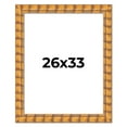 thumbnail image 1 of 26x33 Frame Beige Real Wood Picture Frame Width 3 inches | Interior Frame Depth 0.5 inches |, 1 of 8