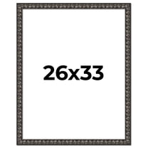 26x33 Frame Black-Brown Medieval Solid Wood Picture Frame | 1.5 Inch Moulding Width | Gotham