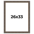 thumbnail image 1 of 26x33 Frame Black Real Wood Picture Frame Width 2 inches | Interior Frame Depth 0.5 inches | Fitz, 1 of 8