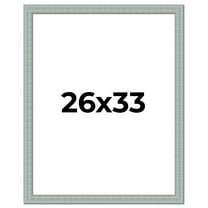 26x33 Frame Blue Teal Distressed Solid Wood Picture Frame | 1.625 Inch Moulding Width | Sonoma Blue