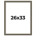 thumbnail image 1 of 26x33 Frame Brown Solid Wood Picture Frame | 1.75 Inch Moulding Width | Austin Frame Complete with, 1 of 8