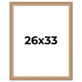 thumbnail image 1 of 26x33 Frame Charleston Honey Brown Solid Wood Picture Frame Width 1.75 Inches | Interior Depth 0.5, 1 of 8