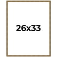 thumbnail image 1 of 26x33 Frame Gold Picture Frame - Complete Modern Photo Frame Includes UV Acrylic Shatter Guard, 1 of 8