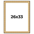thumbnail image 1 of 26x33 Frame Gold Plein Aire Solid Wood Picture Frame Width 2 Inches | Interior Frame Depth 0.5, 1 of 8