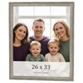 thumbnail image 1 of 26x33 Frame Grey Solid Wood Picture Frame Width 1 Inches | Interior Frame Depth 0.5 Inches |, 1 of 8