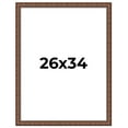 thumbnail image 1 of 26x34 Dark Brown Bamboo Real Wood Picture Frame Width 1.5 inches | Interior Frame Depth 0.5 inches, 1 of 8