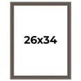 thumbnail image 1 of 26x34 Frame Black Feather Payton Ornate Solid Wood Picture Frame Width 1.75 Inches | Interior Depth, 1 of 8