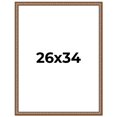 thumbnail image 1 of 26x34 Frame Gold Real Wood Picture Frame Width 1.25 inches | Interior Frame Depth 0.5 inches |, 1 of 8