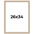 thumbnail image 1 of 26x34 Frame White Real Wood Picture Frame Width 1.5 inches | Interior Frame Depth 0.5 inches |, 1 of 8