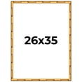 thumbnail image 1 of 26x35 Frame Gold Bamboo Solid Wood Picture Frame | 1 Inch Moulding Width | Interior Frame Depth, 1 of 8