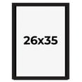 thumbnail image 1 of 26x35 Shadow Box Black Solid Wood Display Picture Frame | 1 Inch Rabbet Depth | | 1.375 Inch, 1 of 4