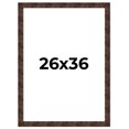 thumbnail image 1 of 26x36 Frame Brown Burl Real Wood Picture Frame Width 1.625 Inches | Interior Frame Depth 0.5 Inches, 1 of 8