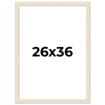 26x36 Frame White Real Wood Picture Frame Width 1.5 inches | Interior Frame Depth 0.5 inches | Barn