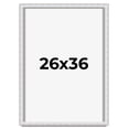 thumbnail image 1 of 26x36 Shadow Box Frame Silver | 1.625 Inches Deep Real Wood Contemporary Shadowbox Display Frame |, 1 of 7
