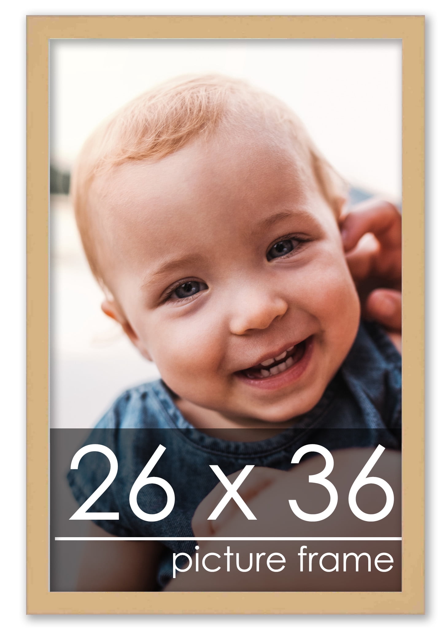 Poster Palooza 10x15 Picture Frame - Solid Pine Wood, UV Acrylic, Foam Backing, USA Made