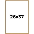 thumbnail image 1 of 26x37 Frame Beaded Gold Solid Wood Picture Frame | 0.75 Inches Moulding Width | Liscio Oro, 1 of 8